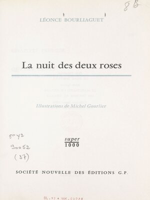 cover image of La nuit des deux roses